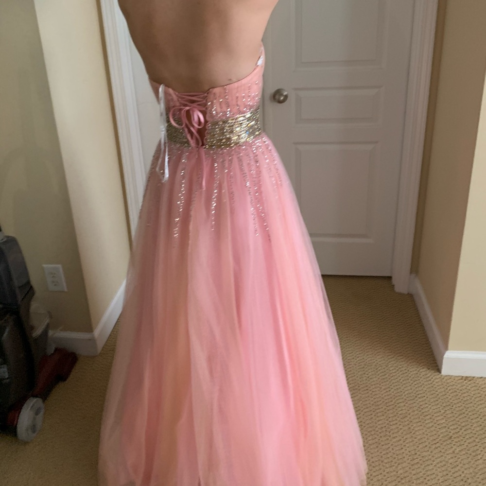 pink prom dress